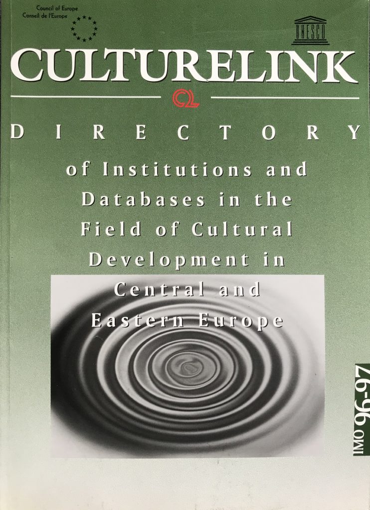 Directory of institutions and databases in the field of cultural development in Central and Eastern Europe: 1996/97 edition