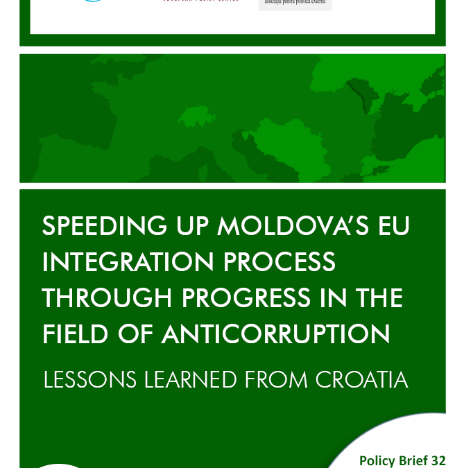 Studija “Speeding up Moldova’s EU Integration Process through Progress in the Field of Anticorruption – Lessons Learned from Croatia”