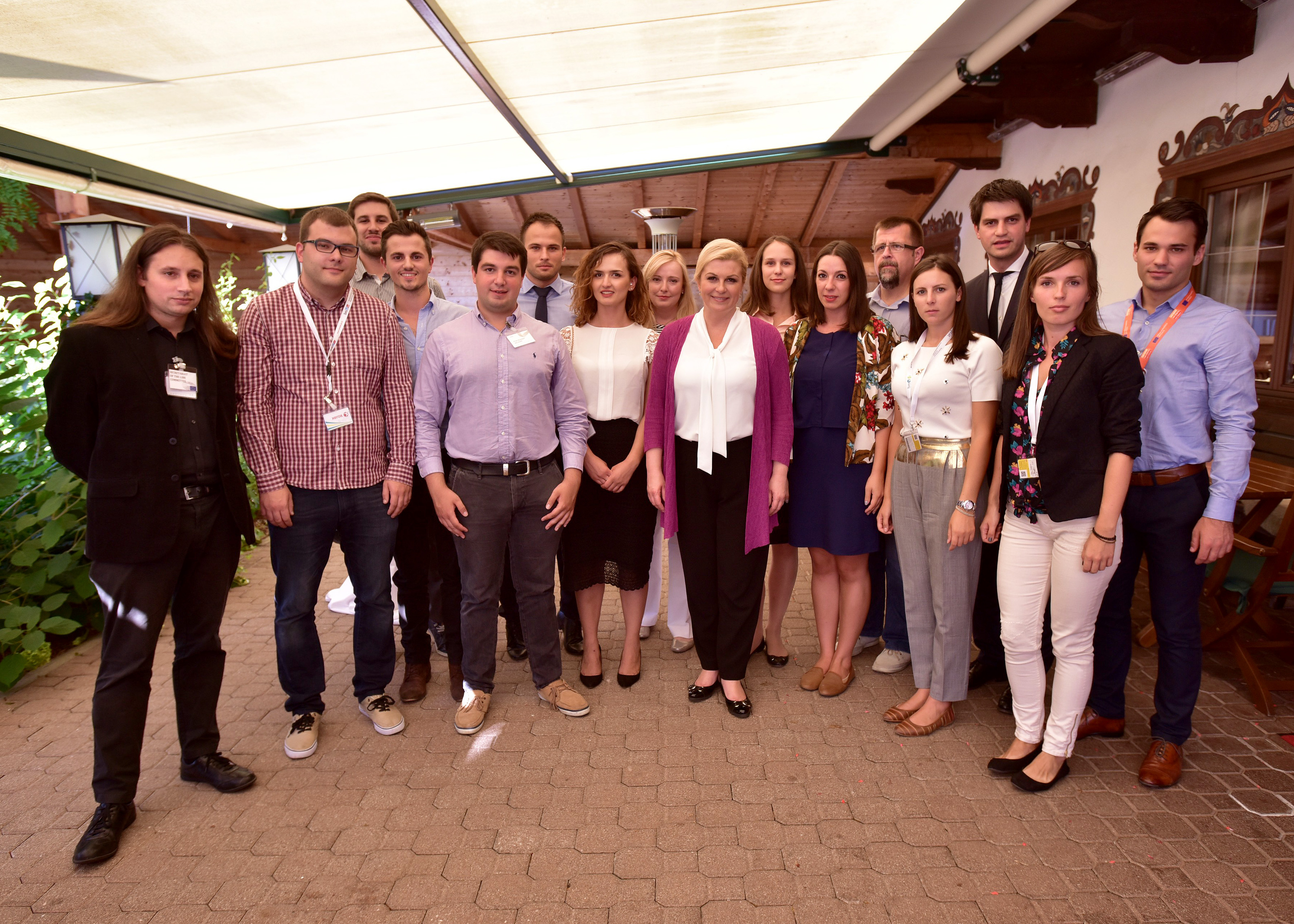 Scholarship holder from IRMO in Alpbach met president Grabar Kitarovic