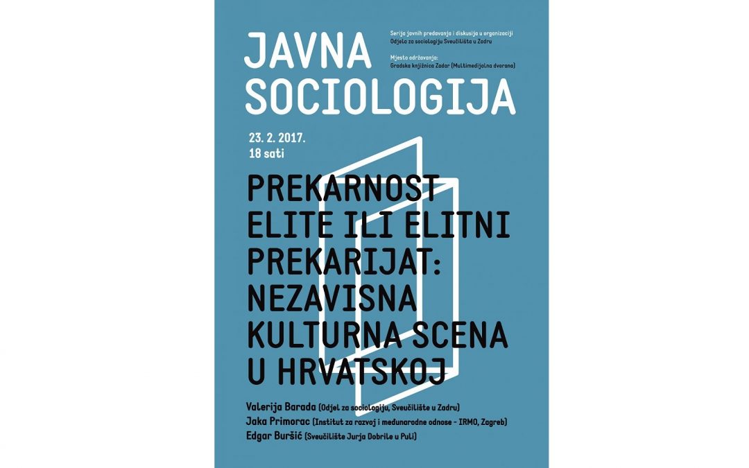 Jaka Primorac sudjeluje u ciklusu predavanja “Javna sociologija”