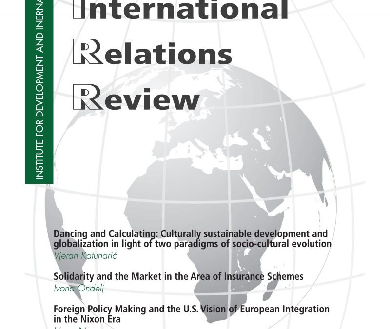 Croatian International Relations Review 70
