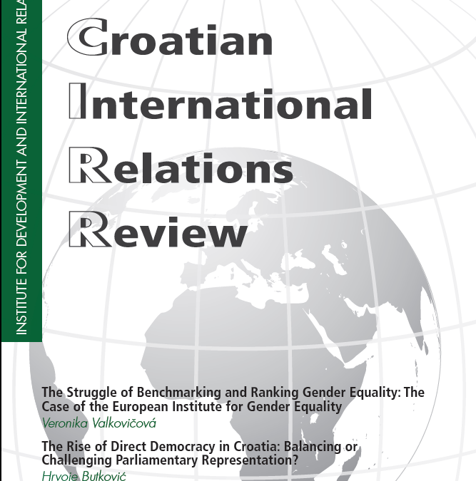 Članak „The Rise of Direct Democracy in Croatia: Balancing or Challenging Parliamentary Representation?”