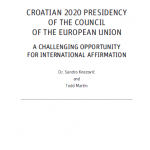 IRMO presented the study “Croatia's 2020 Presidency of the Council of the European Union – A challenging opportunity for international affirmation“