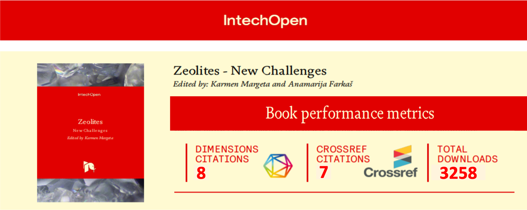 New book entitled “Zeolites-New Challenges”