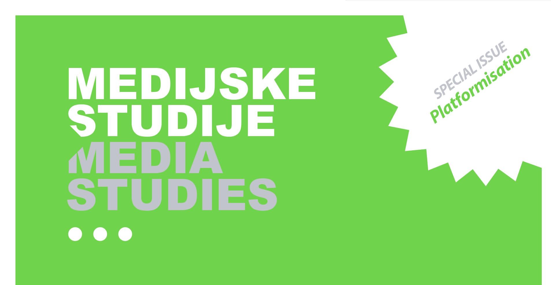 The special issue of the Media Studies journal has been published