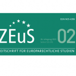 Sandro Knezović objavio članak u znanstvenom časopisu The Zeitschrift für Europarechtliche Studien (ZEuS)