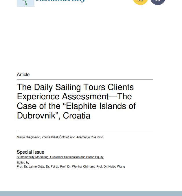 Article The Daily Sailing Tours Clients Experience Assessment—The Case of the “Elaphite Islands of Dubrovnik”, Croatia