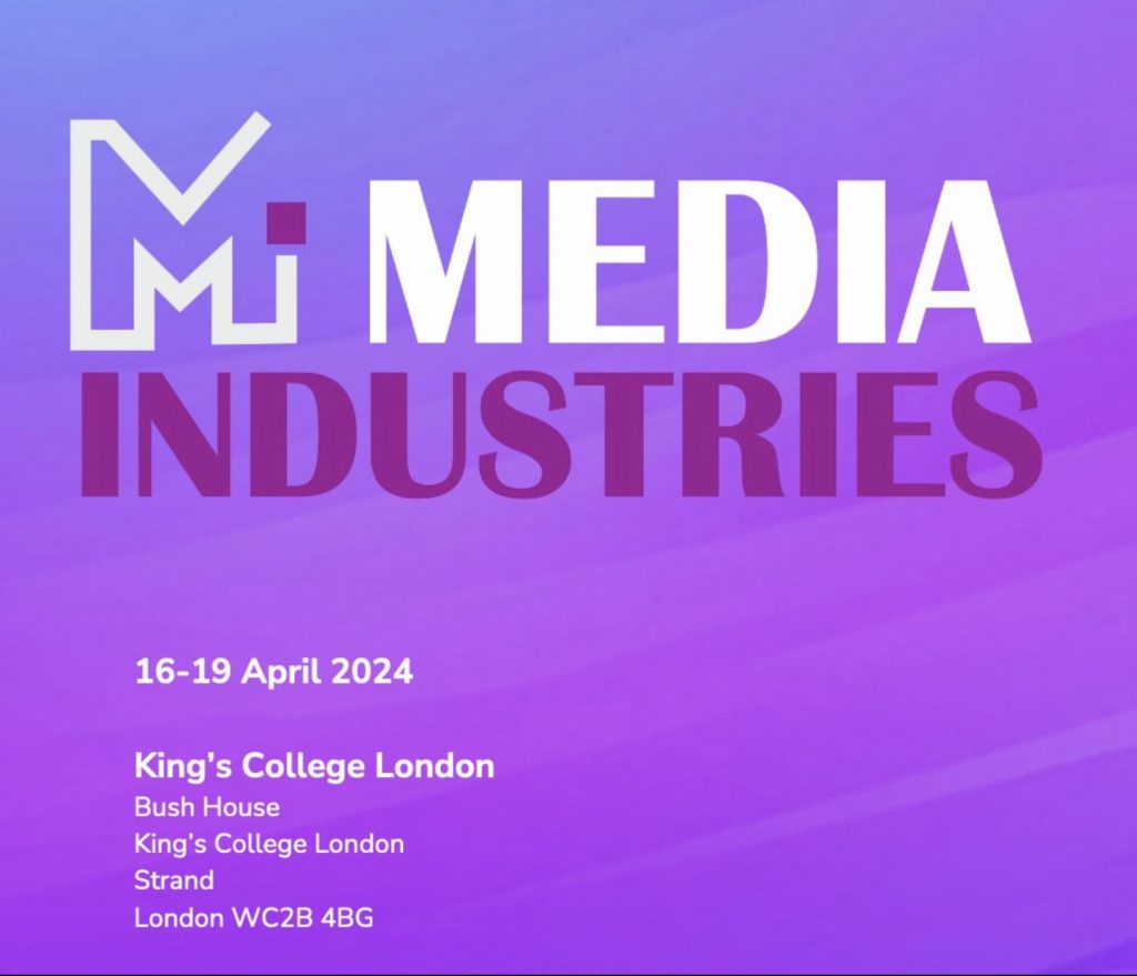 IRMO researcher participated at the 'Media Industries 2024' conference at King's College London