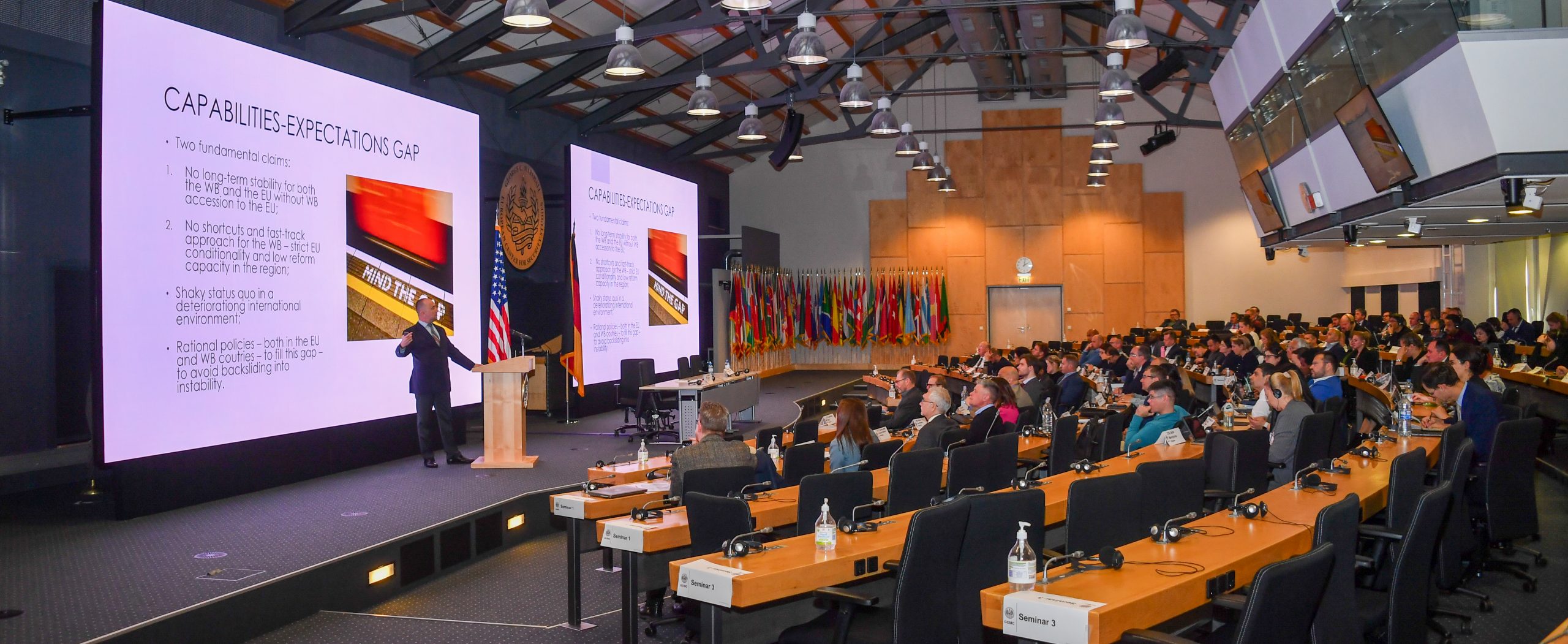 IRMO representative at the George C. Marshall European Center for Security Studies in Garmisch-Partenkirchen