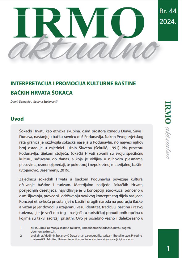 IRMO aktualno „Interpretacija i promocija kulturne baštine Bačkih Hrvata Šokaca“