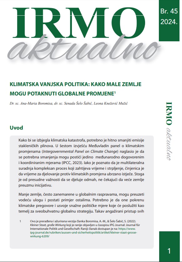 RMO aktualno „Klimatska vanjska politika: Kako male zemlje mogu potaknuti globalne promjene“