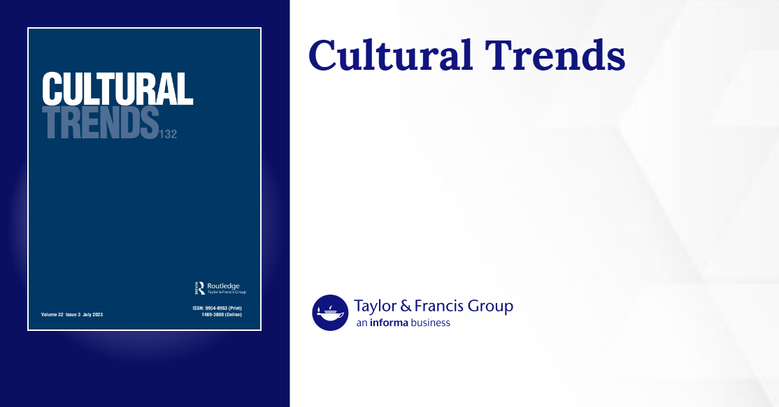 IRMO Scientist Co-Authors Article in the Journal ‘Cultural Trends’ (WoS, Scopus)