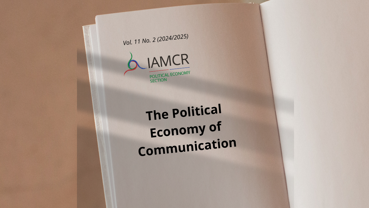 Special issue of the Political Economy of Communication just published