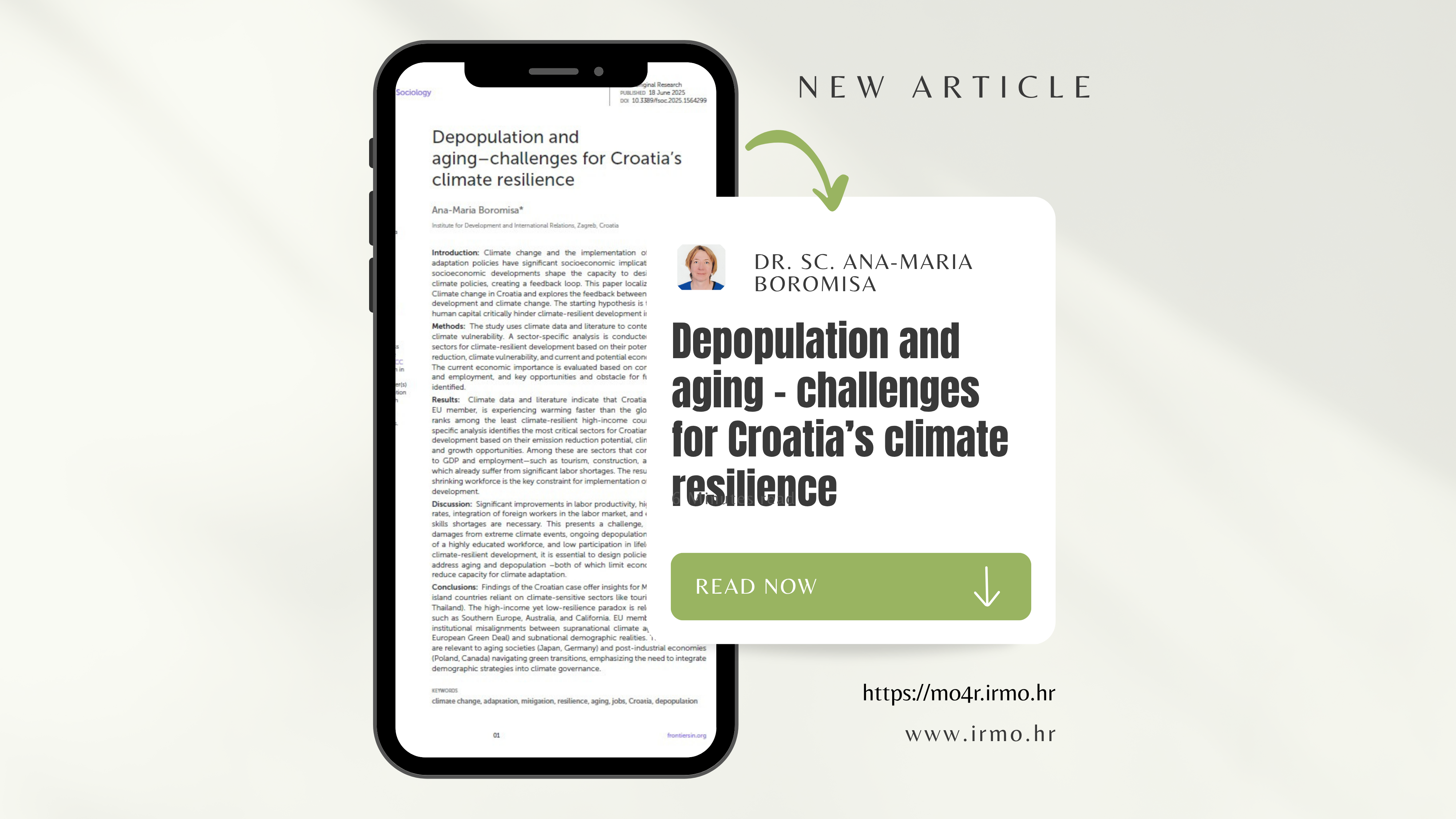 New article: Depopulation and aging – challenges for Croatia’s climate resilience