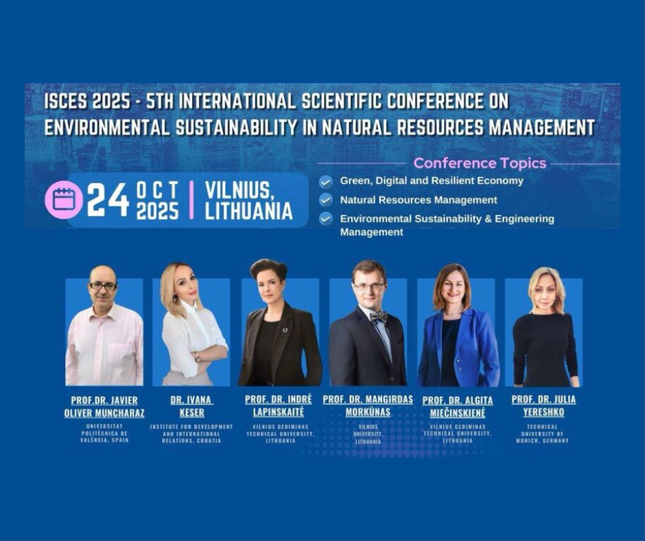 Znanstvenica IRMO-a sudjelovala na međunarodnoj konferenciji ISCES 2025 u Vilniusu