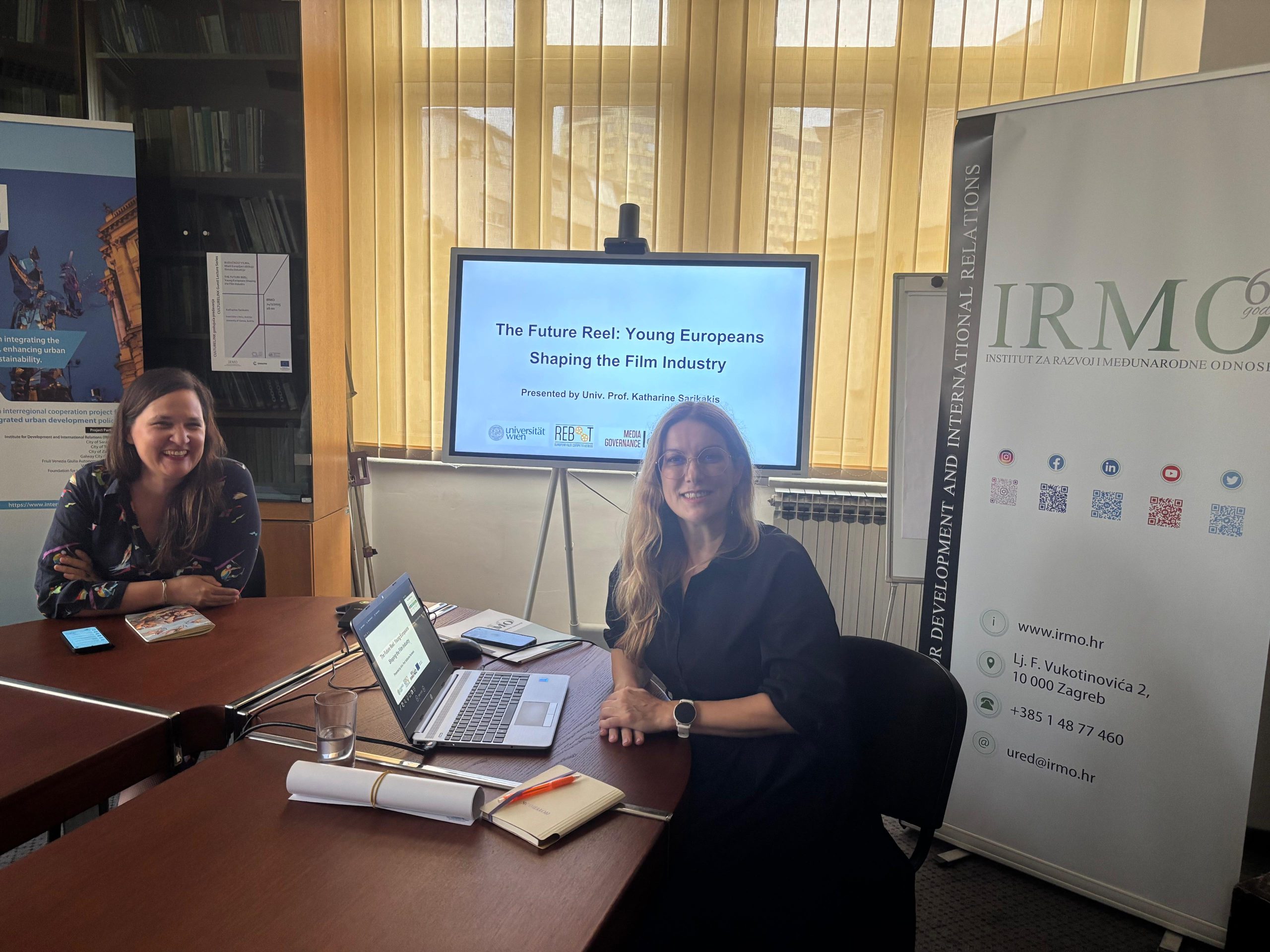 Prof. Katharine Sarikakis held the lecture “The Future Reel: Young Europeans Shaping the Film Industry”