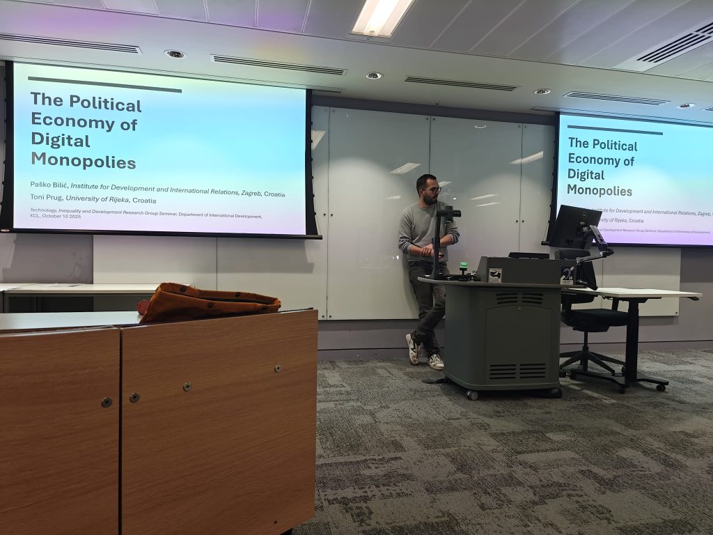 Guest lecture at the Department of International Development, King's College London