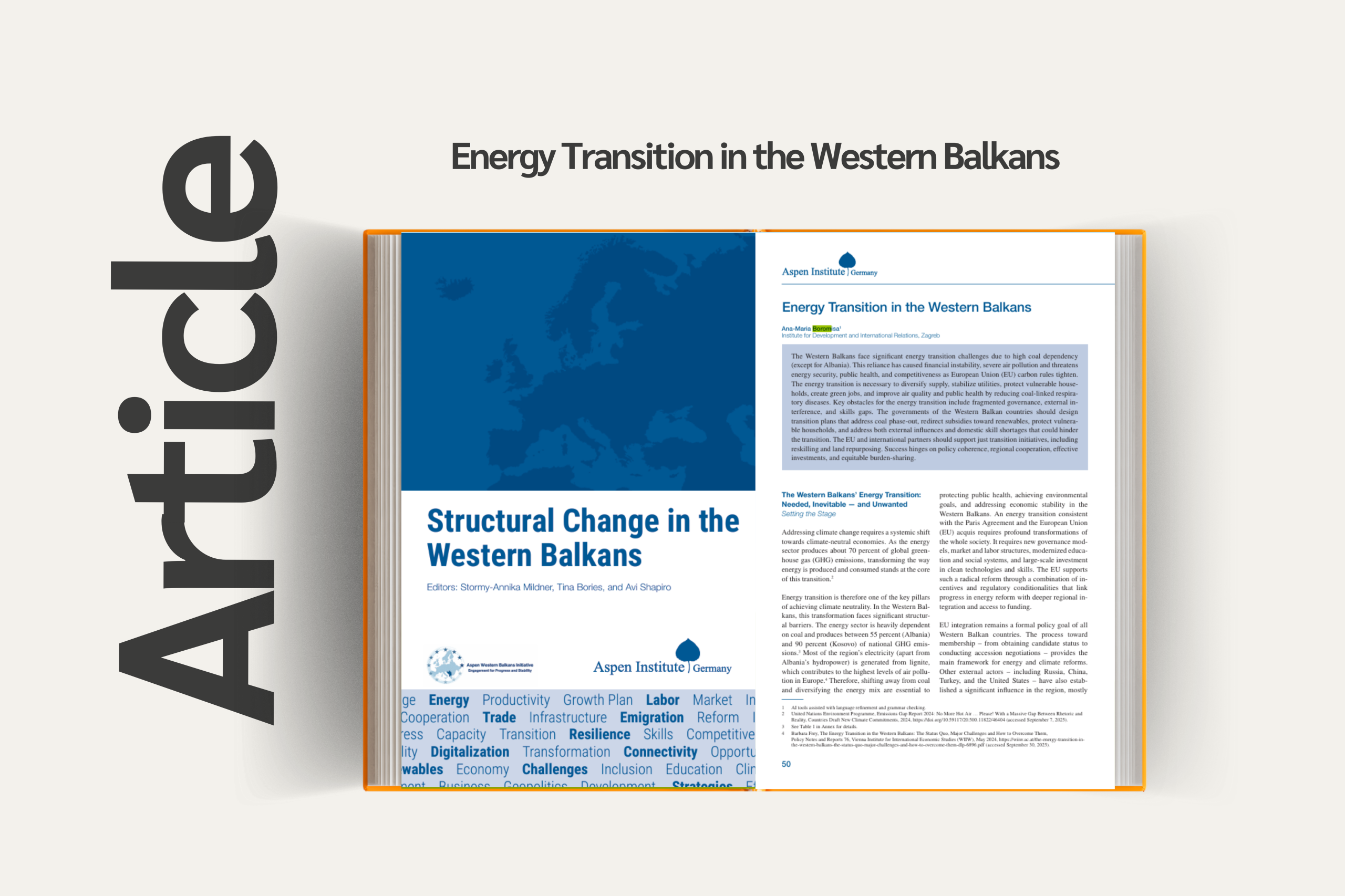 Article “Energy Transition in the Western Balkans”