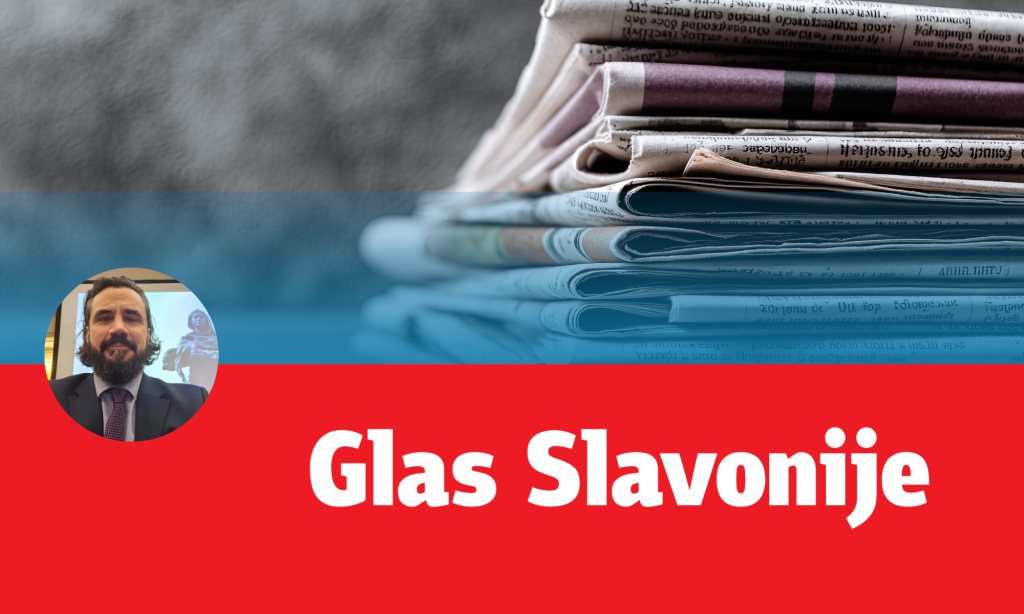 Article published in Glas Slavonije: “The Trump Doctrine Is a Major Opportunity for the EU to Become a Global Player”