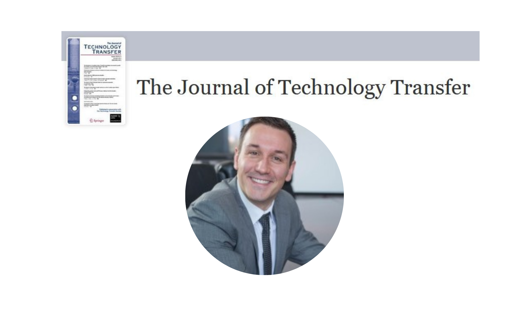 Stjepan Srhoj on the editorial board of The Journal of Technology Transfer