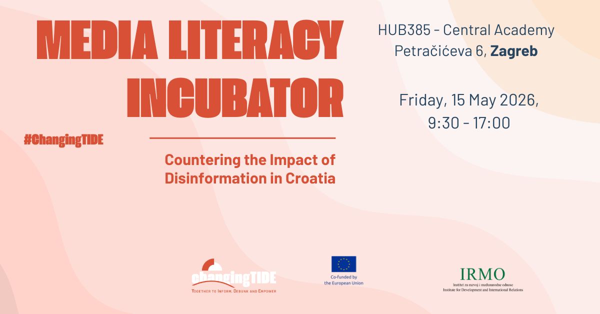 Otvoren je poziv za prijave za Inkubator medijske pismenosti