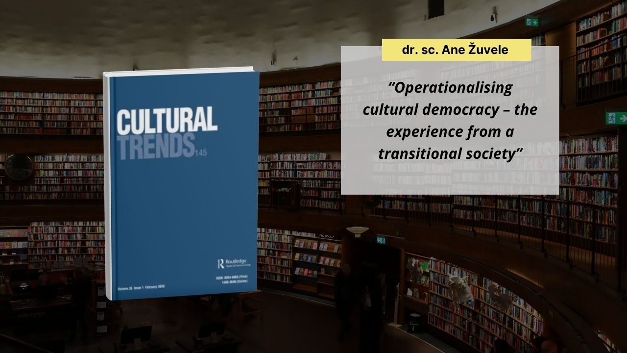 Article published by Dr Ana Žuvela in Cultural Trends