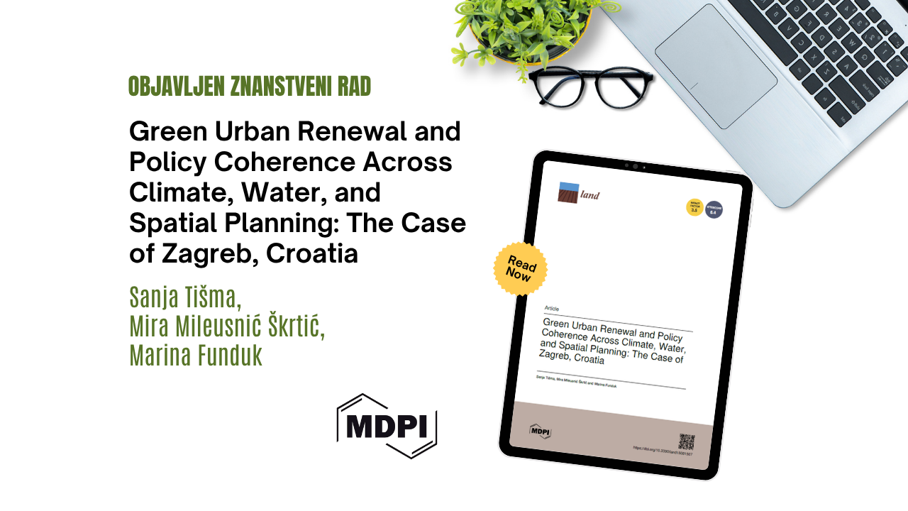 Sanja Tišma and Marina Funduk published a scientific paper in the international scientific journal Land
