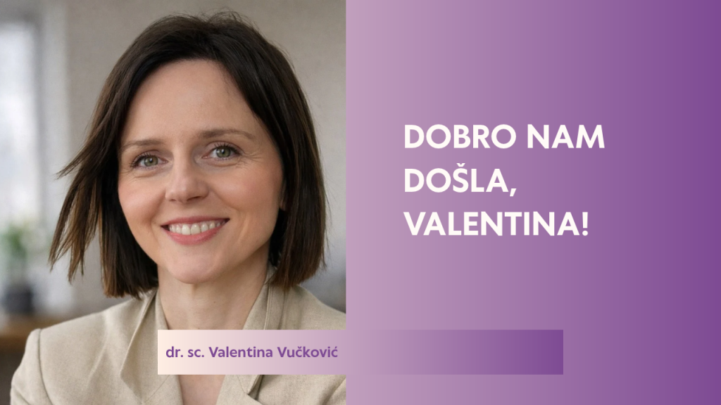 Nova kolegica na Odjelu za međunarodne gospodarske i političke odnose - dr. sc. Valentina Vučković